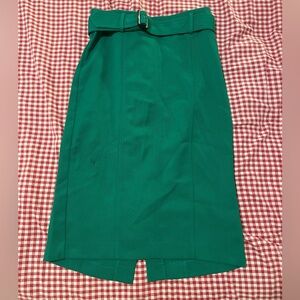 Ann Taylor Green Pencil Skirt